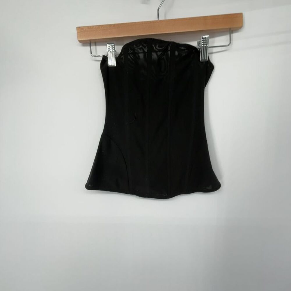 Miaou Black Strapless Libra Corset